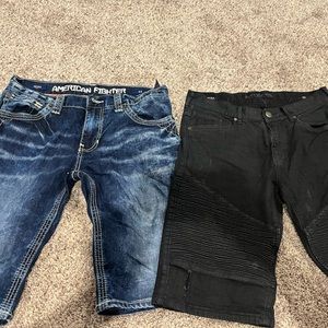 Affliction/American fighter shorts